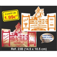 Plaque PVC Réf. 23B Plaque PVC Réf. 23B